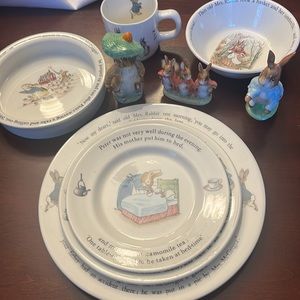 Lot of 9 Wedgewood Peter Rabbit